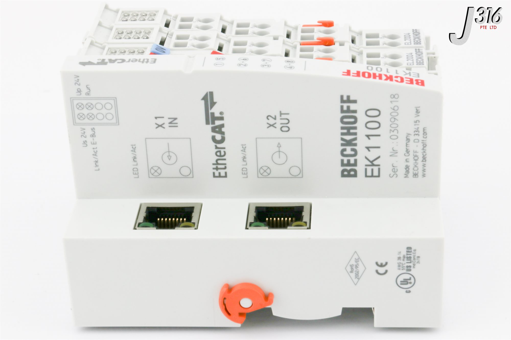 31081 BECKHOFF ETHERCAT TERMINALS MOTION CONTROLS EL2004 EL9011 NEW 